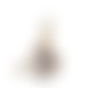 1 pompon forme tutu avec perle nacrée - r225
