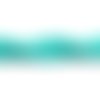 1 chapelet de perles heishi - rondelles en pâte polymère - 4 mm - turquoise - r540