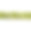 1 chapelet de perles heishi - rondelles en pâte polymère - 4 mm - vert anis - r510