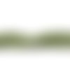 1 chapelet de perles heishi - rondelles en pâte polymère - 4 mm - vert kaki - r520