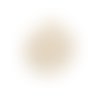 1 pendentif - fleur de vie - filigrane - couleur créme 