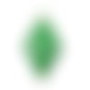 1 pendentif - sequin losange - émaillé vert - laiton - r757