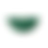 1 pendentif - sequin demi lune - émaillé vert - laiton - r796