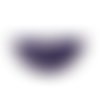 1 pendentif - sequin demi lune - émaillé violet - laiton - r794