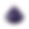 1 pendentif - sequin éventail - émaillé violet - laiton - r774