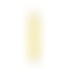 1 pendentif - sequin bâton - émaillé jaune - laiton - r768