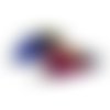 1 grand pompon - breloque - pendentif fausse fourrure - multicolore