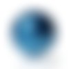 1 boule bola musical de grossesse - grelot mexicain - 16 mm - bleu nacré - r842