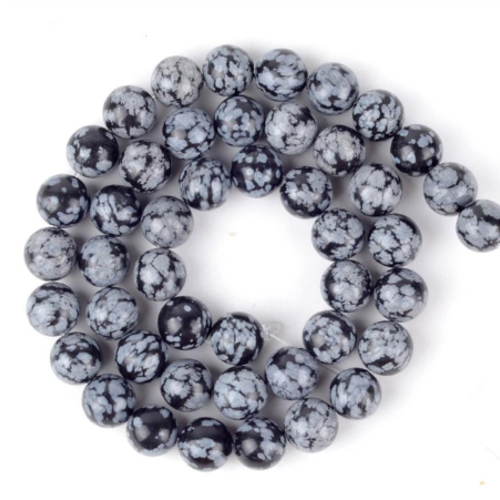 Perle de gemme ronde - lot de 10 - 6 mm - p1108