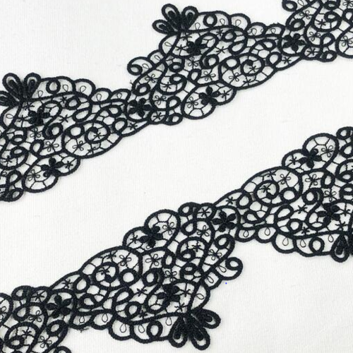 1m40 de jolie dentelle - noir - 7 cm - d03
