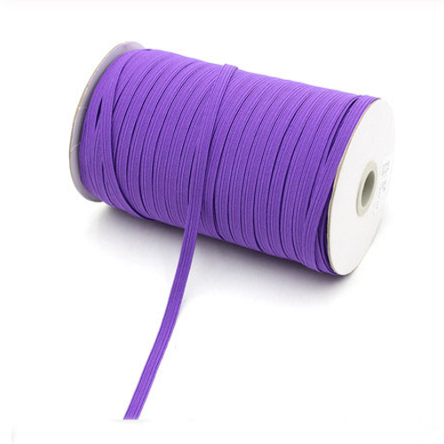 Ruban élastique plat - violet - 6 mm