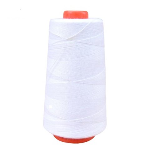 1 bobine de fil couture 100 % polyester - 3000 yards - blanc