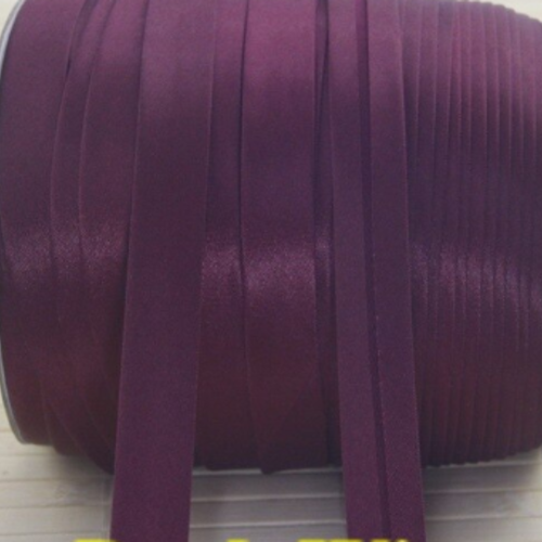 Biais replié - satin  - uni - violet - 20 mm