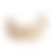 1 bracelet manchette papillon -  support cabochon ovale - couleur métal doré