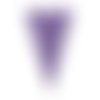 1 pendentif - sequin triangle émaillé violet - laiton r943