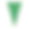 1 pendentif - sequin triangle émaillé vert - laiton r950