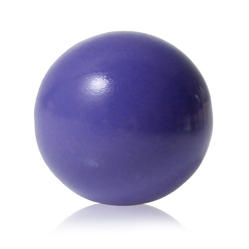 1 boule bola musical de grossesse - grelot mexicain - 16 mm - violet - r841