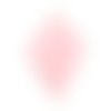 1 pendentif - sequin pétale de fleurs émaillé rose - laiton r577