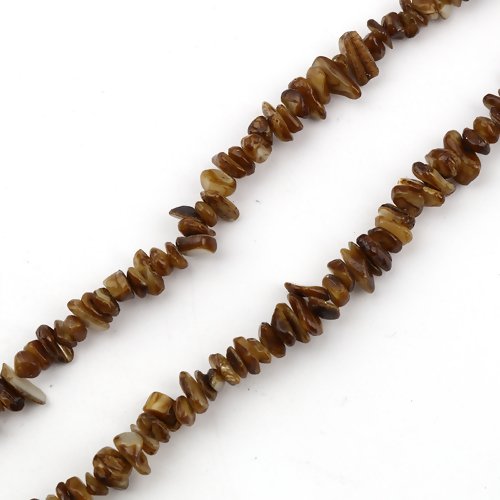 Perles de coquillage - brins - chips teintées - lot de 30 - p878
