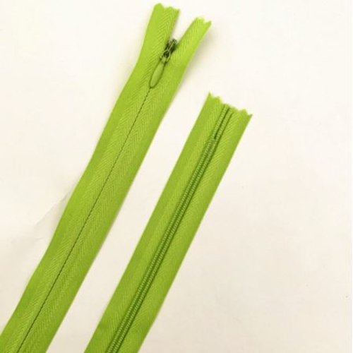 Fermeture eclair  - invisible - 20 cm - vert anis