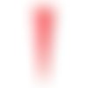1 pendentif - sequin triangle - émaillé rouge orangé : r909