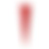 1 pendentif - sequin triangle - émaillé rouge : r905
