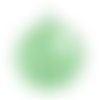1 breloque - pendentif chat - laqué vert