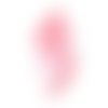 1 pendentif forme goutte d'eau x 3 - simili cuir - rose pailleté et uni - r786