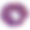Lot de 10 perles rondes jaspe sédiment - purple - p1173