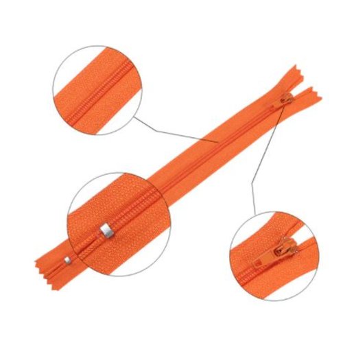 Fermeture eclair  - non séparable 35 cm - orange