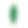 1 pendentif - sequin marquise émaille vert - laiton - r084