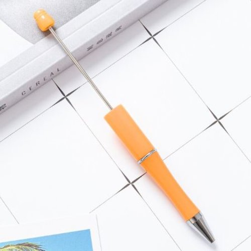 1 stylo à bille personnalisable avec des perles - orange