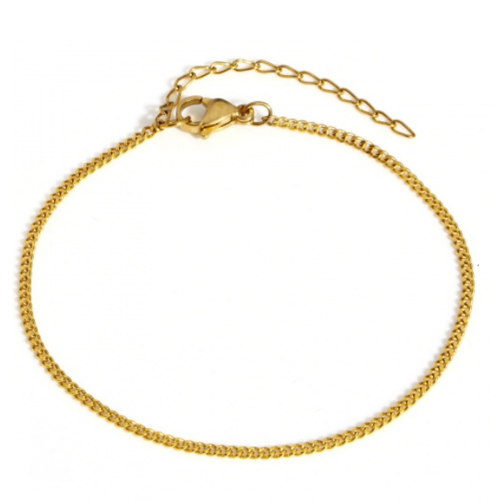 1 bracelet acier inoxydable 304 doré - 19 mm - r654
