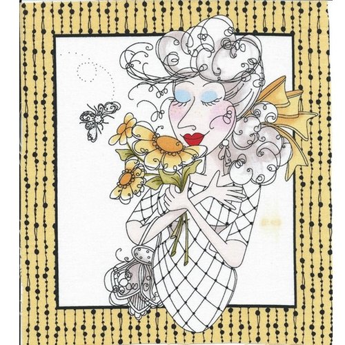 1 coupon tissu patchwork / appliqué / vignette - 18 x 20 cm - loralie couture - n°11