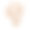 1 breloque pendentif - visage femme - filigrane doré - r884