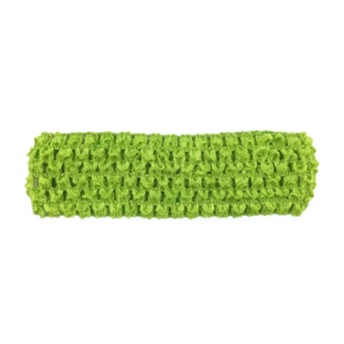 1 bandeau pour cheveux - serre tête à customiser - vert anis - n°08