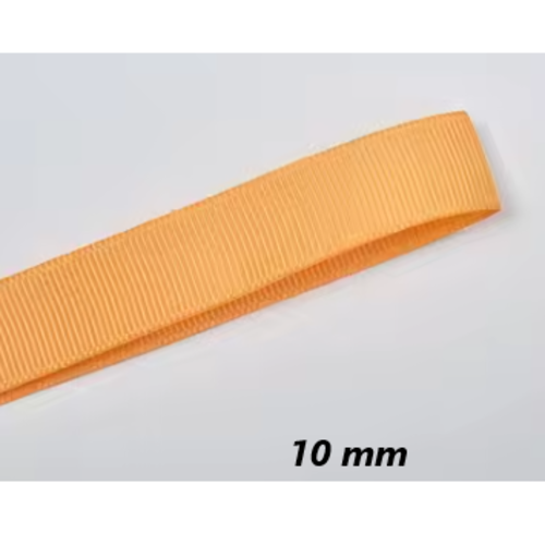 Ruban gros grain uni - saumon - 10 mm - vendu au mètre