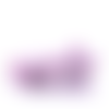 2 perles en silicone - etoile - parme - 14 mm - r325