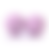 4 perles spirales en silicone - parme - 15 mm - r624