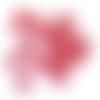 Lot de 20 attaches parisiennes - brads - coeur rouge