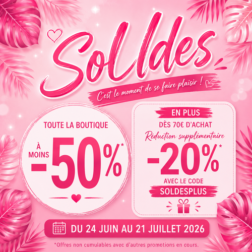 Une page se tourne…  -50 % sur tout avec le code liquidation