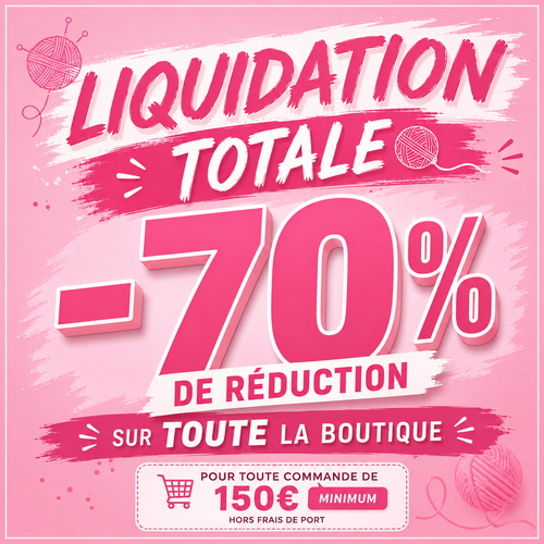 Une page se tourne…  -70 % sur tout avec le code liquidation70