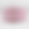 Ruban organza - plumetis - 25 mm - fond rose