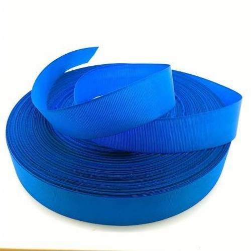 Ruban gros grain uni - bleu roi - 25 mm - vendu au mètre