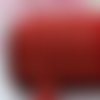 Ruban cœurs dorées fond rouge - élastiqué - 16 mm - vendu au mètre