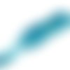 Galon à sequins paillettes - ruban scintillant - bleu turquoise - vendu au mètre