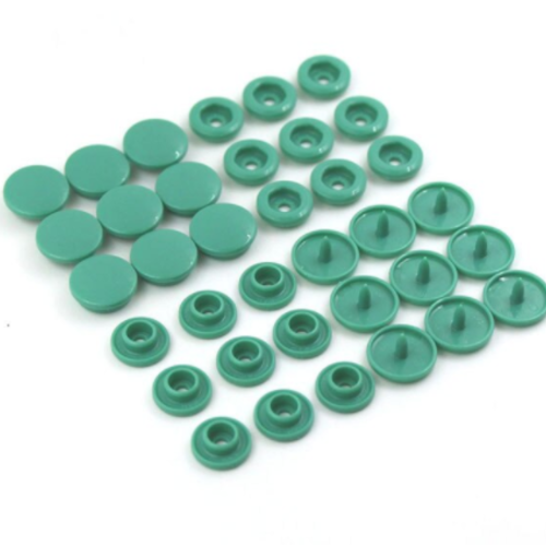 1 lot de 10 boutons pressions type kam - vert