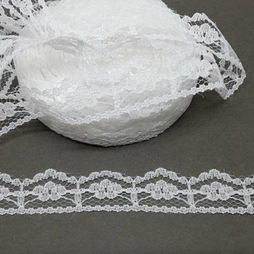 10 m de très jolie dentelle fine - 15 mm - blanche - d60