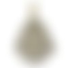 1 cage pendentif pour boule bola musical de grossesse ou grelot mexicain - cageforme oeuf - r666