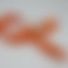 Fermeture eclair invisible nylon - non séparable - 25 cm - orange 